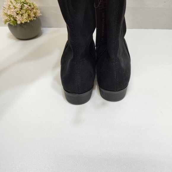 No Boundaries Over-The-Knee Boots Size 7 True To Size Suede-like Material NWT - Picture 10 of 14